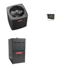GOODMAN GOODMAN GLXS4BA3010+CSCT3012M3+GR9S800805CU - 2.5 Ton Ducted Air Conditioner & Gas Furnace System - R-32