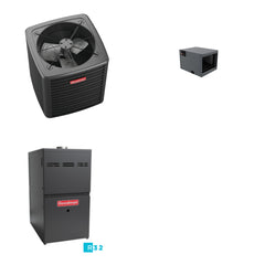 GOODMAN GOODMAN GLXS4BA3610+CHPTA3630C3+GR9S801005CN - 3 Ton Ducted Air Conditioner & Gas Furnace System - R-32