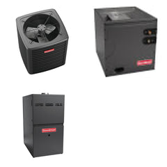 GOODMAN GOODMAN GLXS4BA4810+CAPTA6030D3+GR9S960805CN - 4 Ton Ducted Air Conditioner & Gas Furnace System - R-32