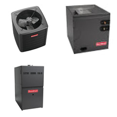 GOODMAN GOODMAN GLXS4BA4810+CAPTA6030D3+GR9S800805CU - 4 Ton Ducted Air Conditioner & Gas Furnace System - R-32