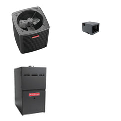 GOODMAN GOODMAN GLXS4BA2410+CHPTA3026C3+GR9S800604BN - 2 Ton Ducted Air Conditioner & Gas Furnace System - R-32