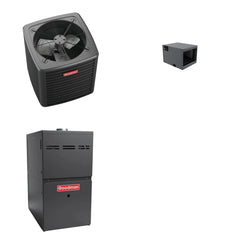 GOODMAN GOODMAN GLXS4BA2410+CHPTA3026C3+GR9S960403AN - 2 Ton Ducted Air Conditioner & Gas Furnace System - R-32