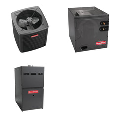 GOODMAN GOODMAN GLXS4BA3010+CAPTA3026C3+GR9S800805CU - 2.5 Ton Ducted Air Conditioner & Gas Furnace System - R-32