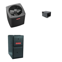 GOODMAN GOODMAN GLXS4BA3010+CHPTA3026C3+GR9S960403BU - 2.5 Ton Ducted Air Conditioner & Gas Furnace System - R-32