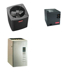 GOODMAN GOODMAN GLXS4BA3610+CAUTA3626B3+GR9S960603BU - 3 Ton Ducted Air Conditioner & Gas Furnace System - R-32