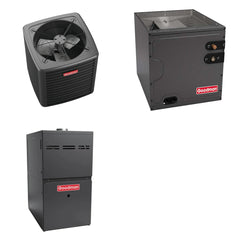 GOODMAN GOODMAN GLXS4BA2410+CAPTA2422C3+GR9S960403AN - 2 Ton Ducted Air Conditioner & Gas Furnace System - R-32