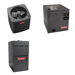 GOODMAN GOODMAN GLXS4BA2410+CAPTA3022C3+GR9S960403AN - 2 Ton Ducted Air Conditioner & Gas Furnace System - R-32
