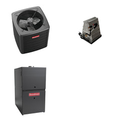 GOODMAN GOODMAN GLXS4BA3010+CAUTA3026B3+GR9S800403AU - 2.5 Ton Ducted Air Conditioner & Gas Furnace System - R-32