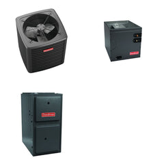 GOODMAN GOODMAN GLXS4BA3010+CAUTA3626B3+GR9S960403BU - 2.5 Ton Ducted Air Conditioner & Gas Furnace System - R-32