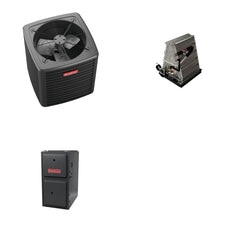 GOODMAN GOODMAN GLXS4BA4210+CAUTA6030D3+GR9S920805CN - 3.5 Ton Ducted Air Conditioner & Gas Furnace System - R-32