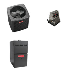 GOODMAN GOODMAN GLXS4BA4810+CAUTA6030D3+GR9S800804CN - 4 Ton Ducted Air Conditioner & Gas Furnace System - R-32