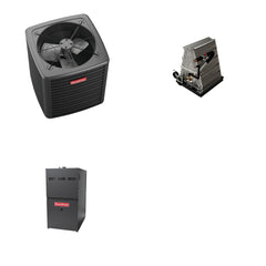 GOODMAN GOODMAN GLXS4BA6010+CAUTA6030D3+GR9S800805CN - 5 Ton Ducted Air Conditioner & Gas Furnace System - R-32
