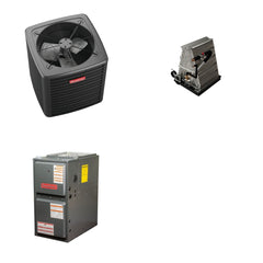 GOODMAN GOODMAN GLXS4BA1810+CAUTA1818B3+GR9S960803BN - 1.5 Ton Ducted Air Conditioner & Gas Furnace System - R-32