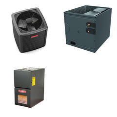 GOODMAN GOODMAN GLXS5BA1810+CAPTA1818A3+GR9S800603AN - 1.5 Ton Ducted Air Conditioner & Gas Furnace System - R-32