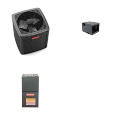 GOODMAN GOODMAN GLXS5BA1810+CHPTA1822A3+GR9S800403AN - 1.5 Ton Ducted Air Conditioner & Gas Furnace System - R-32