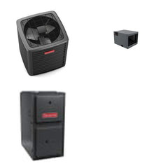 GOODMAN GOODMAN GLXS5BA1810+CHPTA1822A3+GR9S920803BN - 1.5 Ton Ducted Air Conditioner & Gas Furnace System - R-32