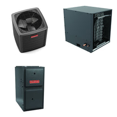 GOODMAN GOODMAN GLXS5BA1810+CHPTA2426B3+GR9S960403BU - 1.5 Ton Ducted Air Conditioner & Gas Furnace System - R-32