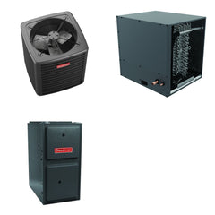GOODMAN GOODMAN GLXS5BA2410+CHPTA2426B3+GR9S960403BU - 2 Ton Ducted Air Conditioner & Gas Furnace System - R-32