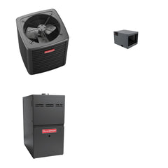 GOODMAN GOODMAN GLXS5BA2410+CHPTA3026B3+GR9S800804CN - 2 Ton Ducted Air Conditioner & Gas Furnace System - R-32