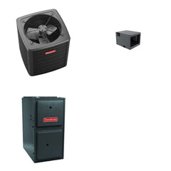 GOODMAN GOODMAN GLXS5BA3010+CHPTA3026B3+GR9S960403BU - 2.5 Ton Ducted Air Conditioner & Gas Furnace System - R-32
