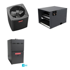 GOODMAN GOODMAN GLXS5BA3610+CHPTA4230C3+GR9S801005CN - 3 Ton Ducted Air Conditioner & Gas Furnace System - R-32