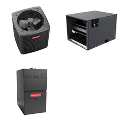 GOODMAN GOODMAN GLXS5BA4210+CHPTA4830C3+GR9S800804CN - 3.5 Ton Ducted Air Conditioner & Gas Furnace System - R-32