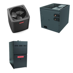 GOODMAN GOODMAN GLXS5BA4810+CAPTA6030C3+GR9S960805CU - 4 Ton Ducted Air Conditioner & Gas Furnace System - R-32