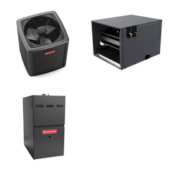 GOODMAN GOODMAN GLXS5BA4810+CHPTA4830C3+GR9S960805CN - 4 Ton Ducted Air Conditioner & Gas Furnace System - R-32