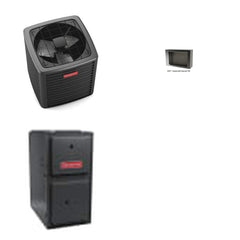 GOODMAN GOODMAN GLXS5BA1810+CSCT3012M3+GR9S920603BN - 1.5 Ton Ducted Air Conditioner & Gas Furnace System - R-32