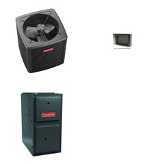 GOODMAN GOODMAN GLXS5BA2410+CSCT3012M3+GR9S960403BU - 2 Ton Ducted Air Conditioner & Gas Furnace System - R-32