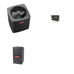 GOODMAN GOODMAN GLXS5BA3010+CSCT3012M3+GR9S800603BN - 2.5 Ton Ducted Air Conditioner & Gas Furnace System - R-32