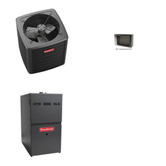 GOODMAN GOODMAN GLXS5BA3010+CSCT3012M3+GR9S800805CU - 2.5 Ton Ducted Air Conditioner & Gas Furnace System - R-32