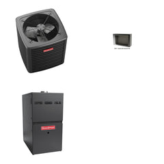 GOODMAN GOODMAN GLXS5BA3010+CSCT3012M3+GR9S960805CN - 2.5 Ton Ducted Air Conditioner & Gas Furnace System - R-32