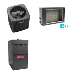 GOODMAN GOODMAN GLXS5BA3010+CSCT3612L3+GR9S960403AN - 2.5 Ton Ducted Air Conditioner & Gas Furnace System - R-32