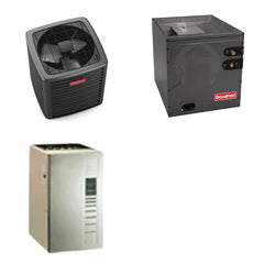 GOODMAN GOODMAN GLXS5BA1810+CAPTA3026C3+GR9S960603BU - 1.5 Ton Ducted Air Conditioner & Gas Furnace System - R-32