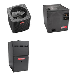 GOODMAN GOODMAN GLXS5BA3010+CAPTA3026C3+GR9S960403AN - 2.5 Ton Ducted Air Conditioner & Gas Furnace System - R-32