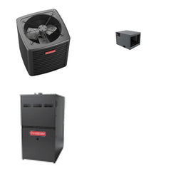 GOODMAN GOODMAN GLXS5BA3010+CHPTA3630C3+GR9S800804BN - 2.5 Ton Ducted Air Conditioner & Gas Furnace System - R-32