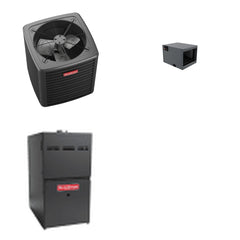 GOODMAN GOODMAN GLXS5BA3610+CHPTA3630C3+GR9S800604BN - 3 Ton Ducted Air Conditioner & Gas Furnace System - R-32