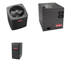GOODMAN GOODMAN GLXS5BA4210+CAPTA6030D3+GR9S920805CN - 3.5 Ton Ducted Air Conditioner & Gas Furnace System - R-32