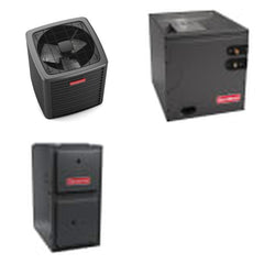 GOODMAN GOODMAN GLXS5BA4810+CAPTA6030D3+GR9S920804CN - 4 Ton Ducted Air Conditioner & Gas Furnace System - R-32