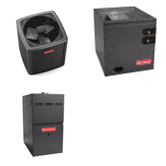GOODMAN GOODMAN GLXS5BA4810+CAPTA6030D3+GR9S921005CN - 4 Ton Ducted Air Conditioner & Gas Furnace System - R-32