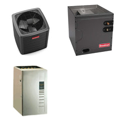 GOODMAN GOODMAN GLXS5BA1810+CAPTA2422C3+GR9S960603BU - 1.5 Ton Ducted Air Conditioner & Gas Furnace System - R-32
