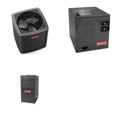 GOODMAN GOODMAN GLXS5BA1810+CAPTA3022C3+GR9S800603BN - 1.5 Ton Ducted Air Conditioner & Gas Furnace System - R-32