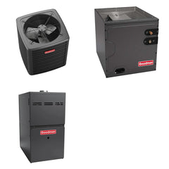 GOODMAN GOODMAN GLXS5BA2410+CAPTA2422C3+GR9S960403AN - 2 Ton Ducted Air Conditioner & Gas Furnace System - R-32