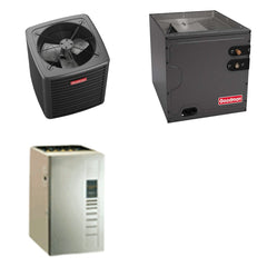 GOODMAN GOODMAN GLXS5BA2410+CAPTA2422C3+GR9S960603BU - 2 Ton Ducted Air Conditioner & Gas Furnace System - R-32