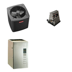 GOODMAN GOODMAN GLXS5BA2410+CAUTA3026B3+GR9S960603BU - 2 Ton Ducted Air Conditioner & Gas Furnace System - R-32