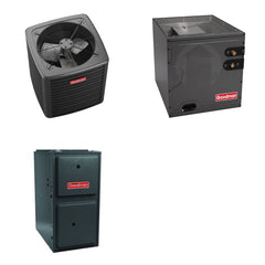GOODMAN GOODMAN GLXS5BA3010+CAPTA3022C3+GR9S960403BU - 2.5 Ton Ducted Air Conditioner & Gas Furnace System - R-32