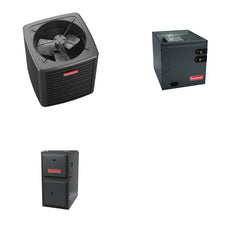 GOODMAN GOODMAN GLXS5BA3610+CAUTA3626B3+GR9S920805CN - 3 Ton Ducted Air Conditioner & Gas Furnace System - R-32