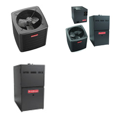 GOODMAN GOODMAN GLXS5BA3610+CAUTA4230C3+GR9S800604BN - 3 Ton Ducted Air Conditioner & Gas Furnace System - R-32