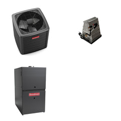 GOODMAN GOODMAN GLXS5BA1810+CAUTA3026C3+GR9S800403AU - 1.5 Ton Ducted Air Conditioner & Gas Furnace System - R-32